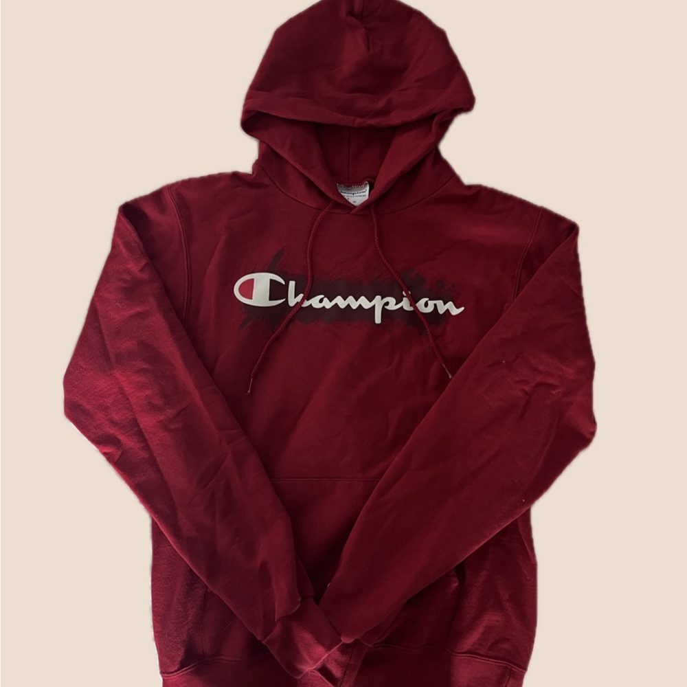 dark red authentic champion sweater